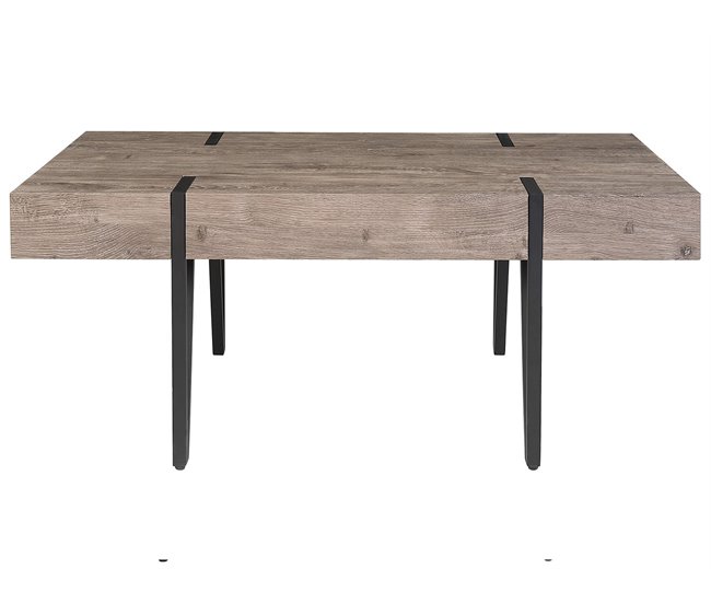 Beliani Mesa de centro ADENA 60x100 Castanho