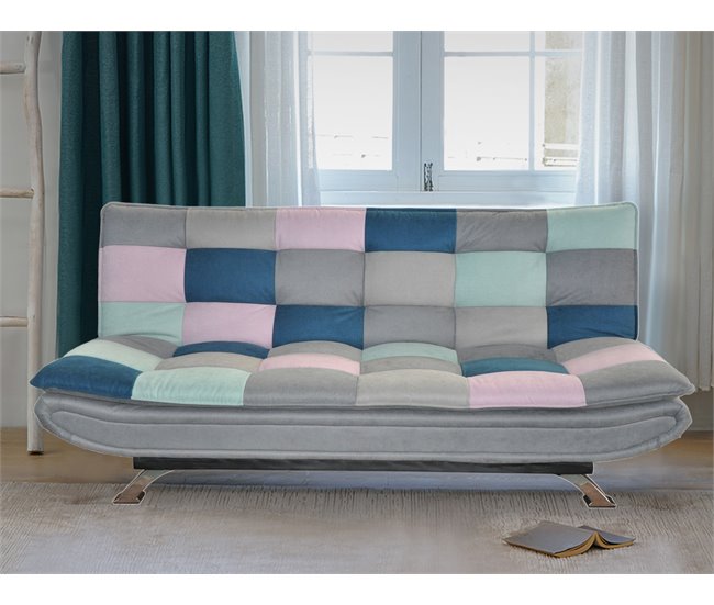 Sofá cama CERVANTES  3 lugares estampagem Estampado