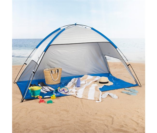 Aktive Tenda corta-vento de praia para 2 pessoas UV50 Azul