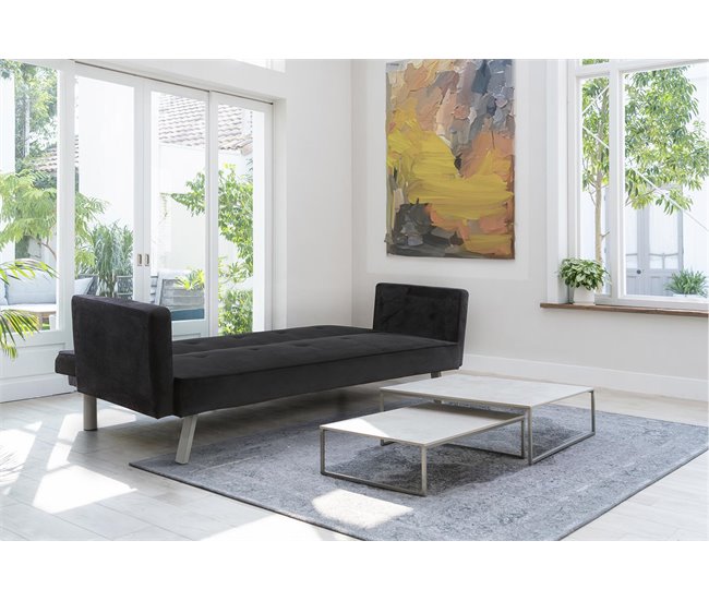 Sofá-cama Aveli Cinza Escuro