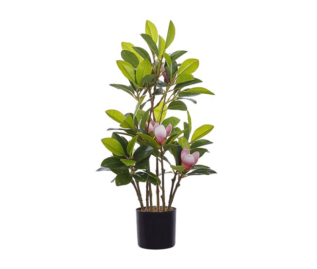 Beliani Planta artificial MAGNOLIA Verde