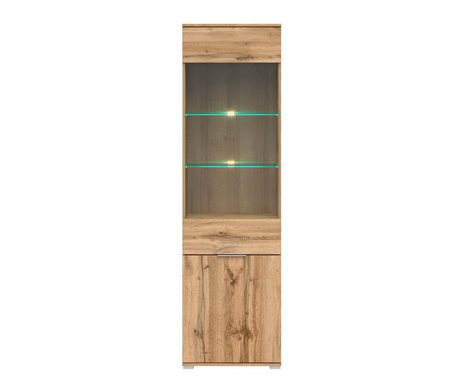 Vitrina Selma 2 portas Madeira