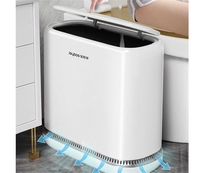 Lixeira grande de encaixe Joybos Branco