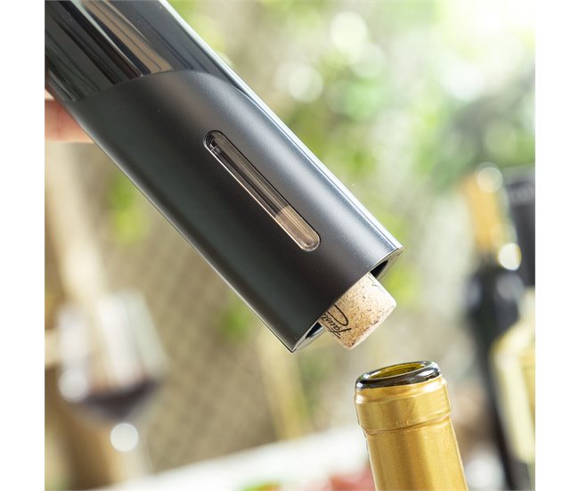 Saca-rolhas Elétrico para Garrafas de Vinho Preto