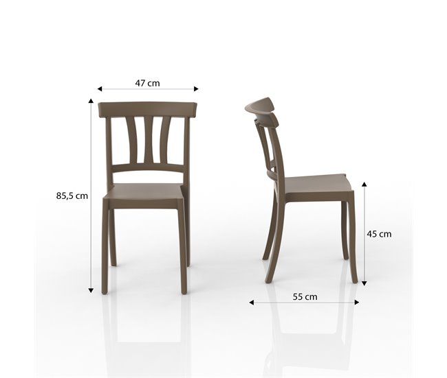 Cadeira de jardim PEACH cor areia  Areia