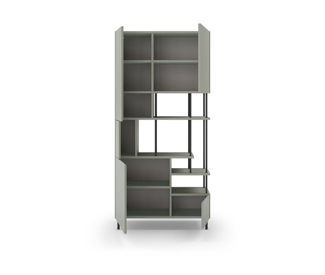 Estante PERLA 5 portas Verde