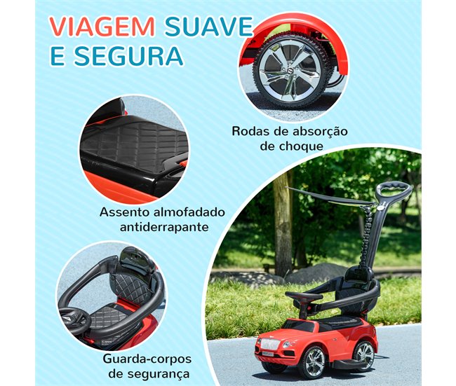 Carro Andador para Bebé PP, TPR e Aço AIYAPLAY Branco