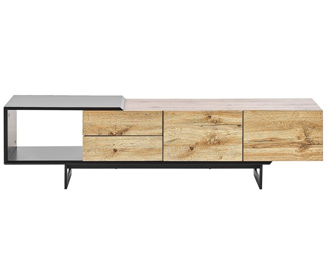 Beliani Mesa de TV FORESTER 160 Castanho