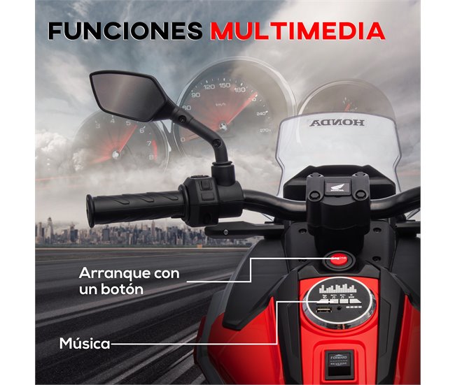 Motas elétricas PP, Metal AIYAPLAY Vermelho