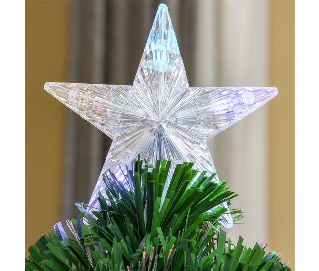 Árvore de Natal PVC e Metal HOMCOM, casa - natal Verde