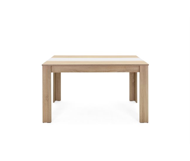 Mesa de jantar NICO II Branco/ Madeira