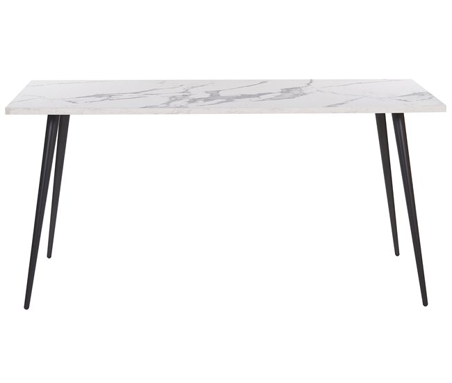 Beliani Mesa de refeições para 4 pessoas SANTIAGO 80x160 Branco