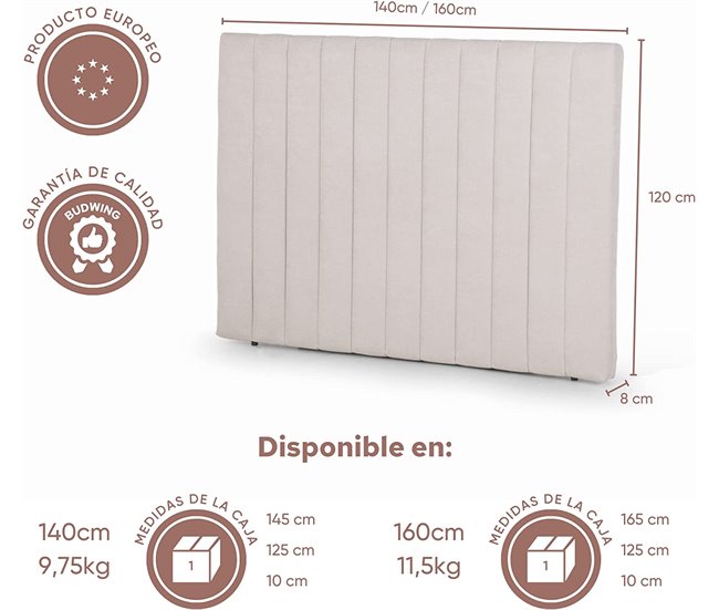 Cabeceira Florance BUDWING 160 Bege