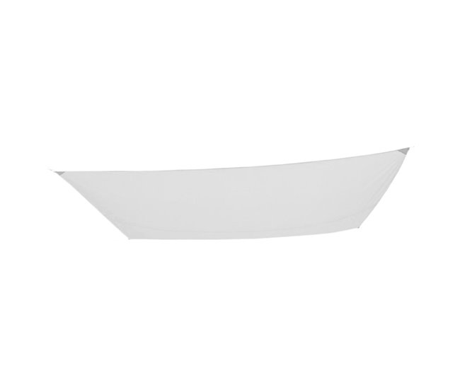 Toldo de sombra rectangular Aktive Garden cor branca Branco