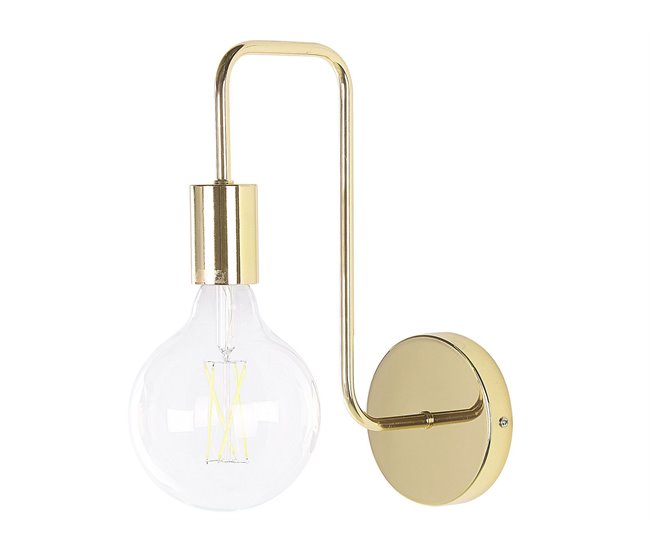 Beliani Lámpara de pared SAVENA Dourado