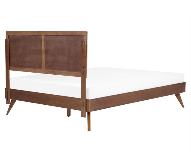 Beliani Cama com estrado MDF ISTRES 169x205 Castanho