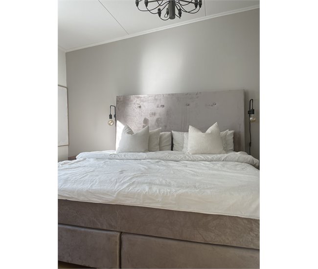 Beliani Cama continental Veludo CONSUL 191x212 Bege