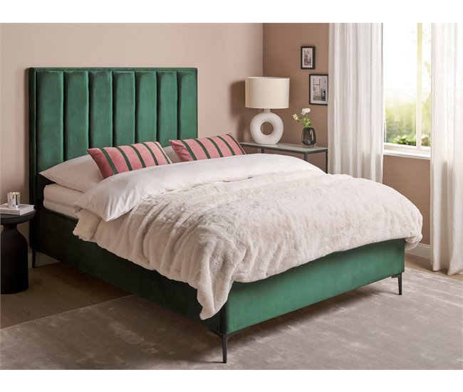 Beliani Cama baú Veludo SEZANNE 150x215 Cinza