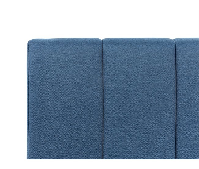 Beliani Cama com estrado Poliéster DREUX 171x214 Azul