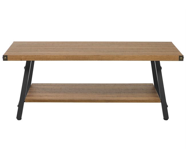 Beliani Mesa de centro CARLIN 55x100 Castanho