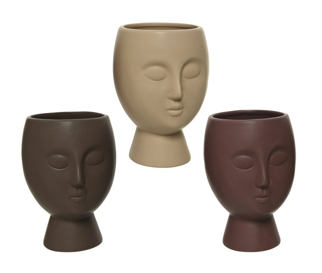 Vaso decorativo CARAS sortido marca DECORIS Multicor