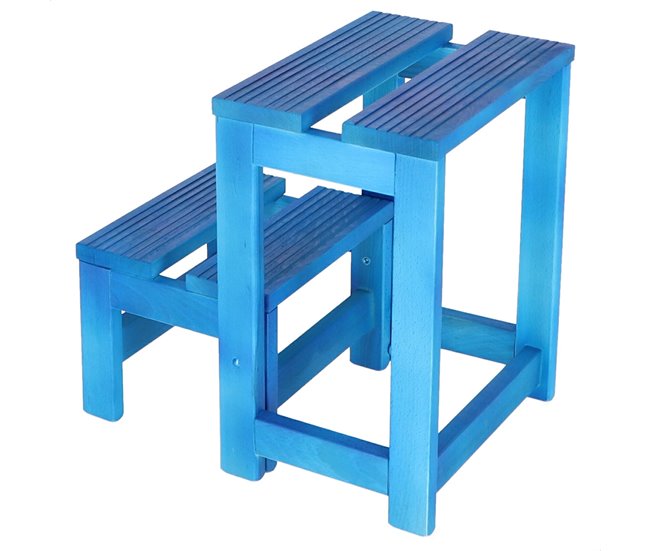 Banco em escada Azul