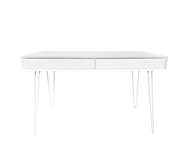 Secretária DANIELA cor branco 2 gavetas Branco