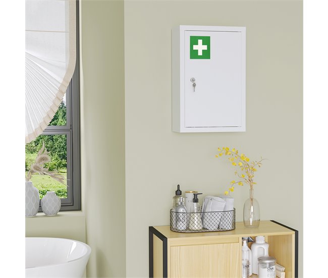Armário Farmácia Aço Laminado a Frio kleankin Branco