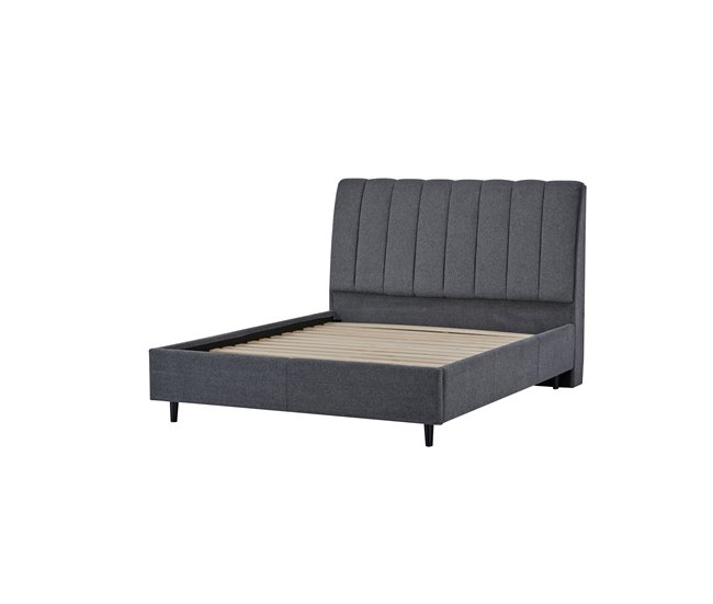Cama MAJESTIC 150x190 cm cinza Cinza