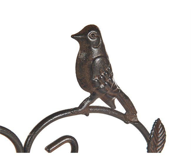 Beliani Fuente de bano para pájaros SPARROW Castanho