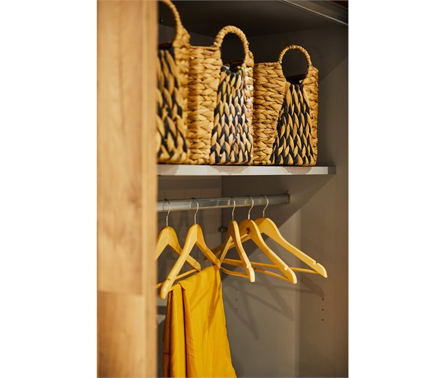Conjunto de 8 cabides em madeira 44,5x1,2x23cm Madeira