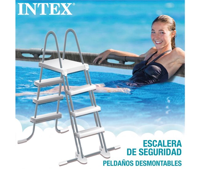 Piscina redonda INTEX Greywood com purificador Cinza