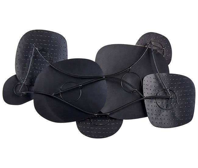 Beliani Decoração de parede HAFNIUM Preto