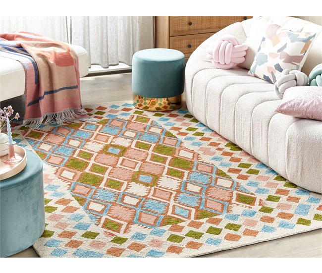 Beliani Entrelaçado ERMENEK 160x230 Multicor