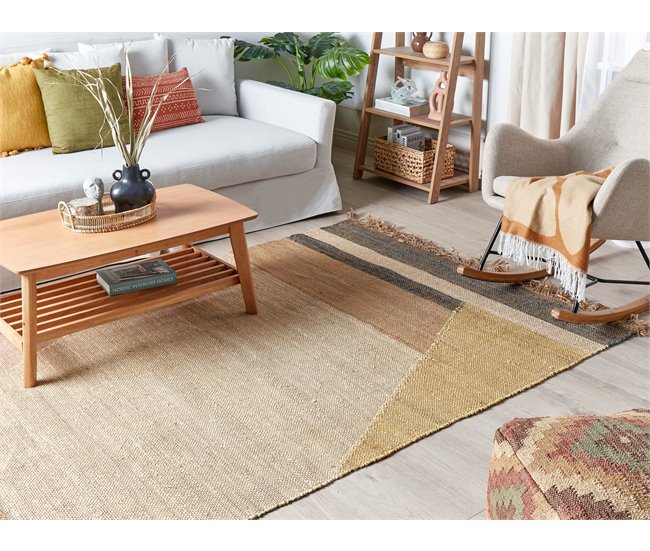 Beliani Pelos curtos SAMLAR 160x230 Mostarda