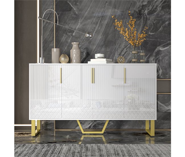 Aparador com 4 portas Branco