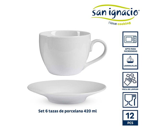 Conjunto de 6 xícaras + suporte coleção VESSIA Branco