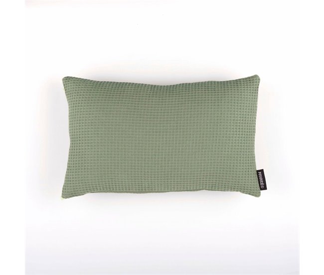 Capa de travesseiro Waffle Verde