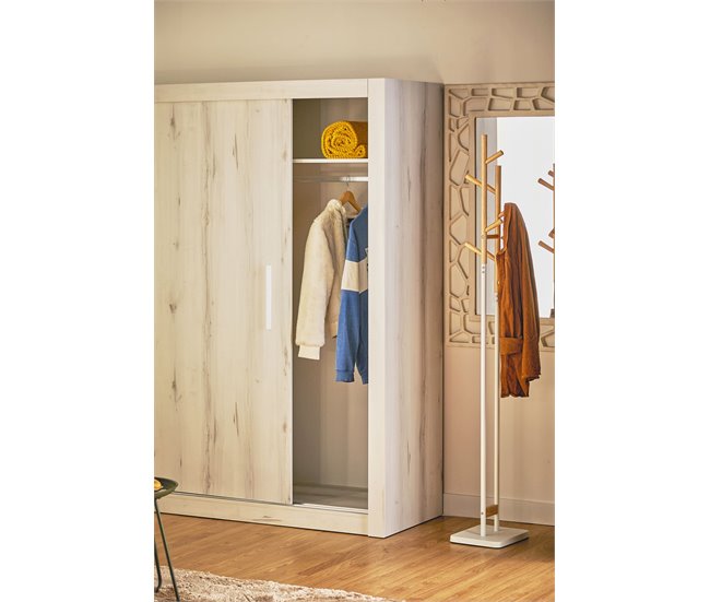 Roupeiro BARI portas deslizantes 182x201cm branco Branco