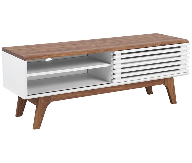 Beliani Mesa de TV TOLEDO 117 Branco