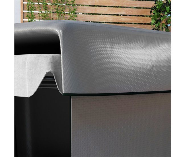 Cobertura para Móveis de Jardim PE Outsunny Cinza