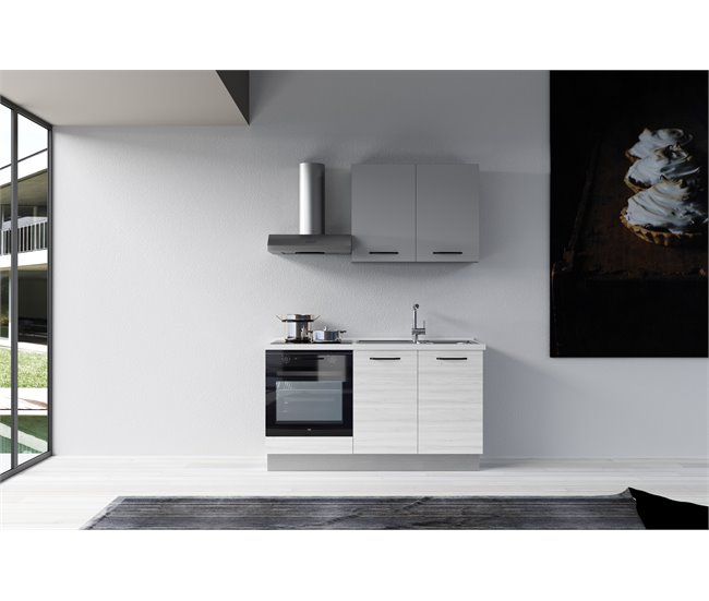 Cozinha GILDA 2.0 Direita Branco/cinza
