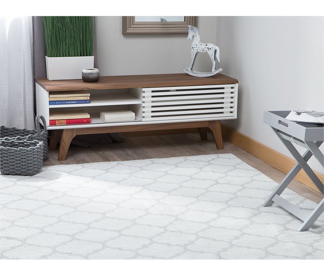 Beliani Pelos curtos AKSU 160x230 Cinza