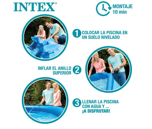 Piscina insuflável INTEX Easy Set 3853 l com sistema de filtragem Azul