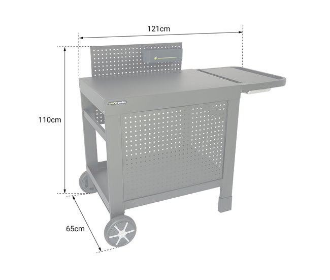 Aparador para plancha, clip-on Preto