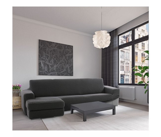 Cobertura para chaise longue com braço esquerdo curto NIAGARA Cinza Escuro
