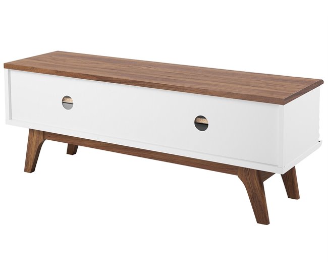 Beliani Mesa de TV TOLEDO 117 Branco