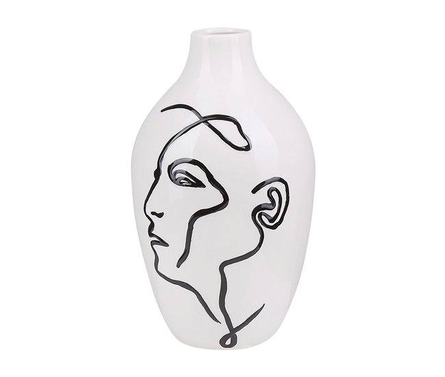 Beliani Jarro de flores HELIKE Branco