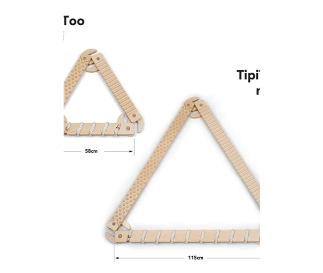 Trave de equilíbrio modular de 3 peças Madeira