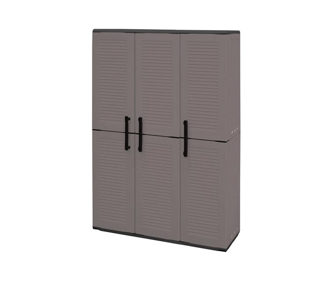 Armário de exterior em PVC Cinza